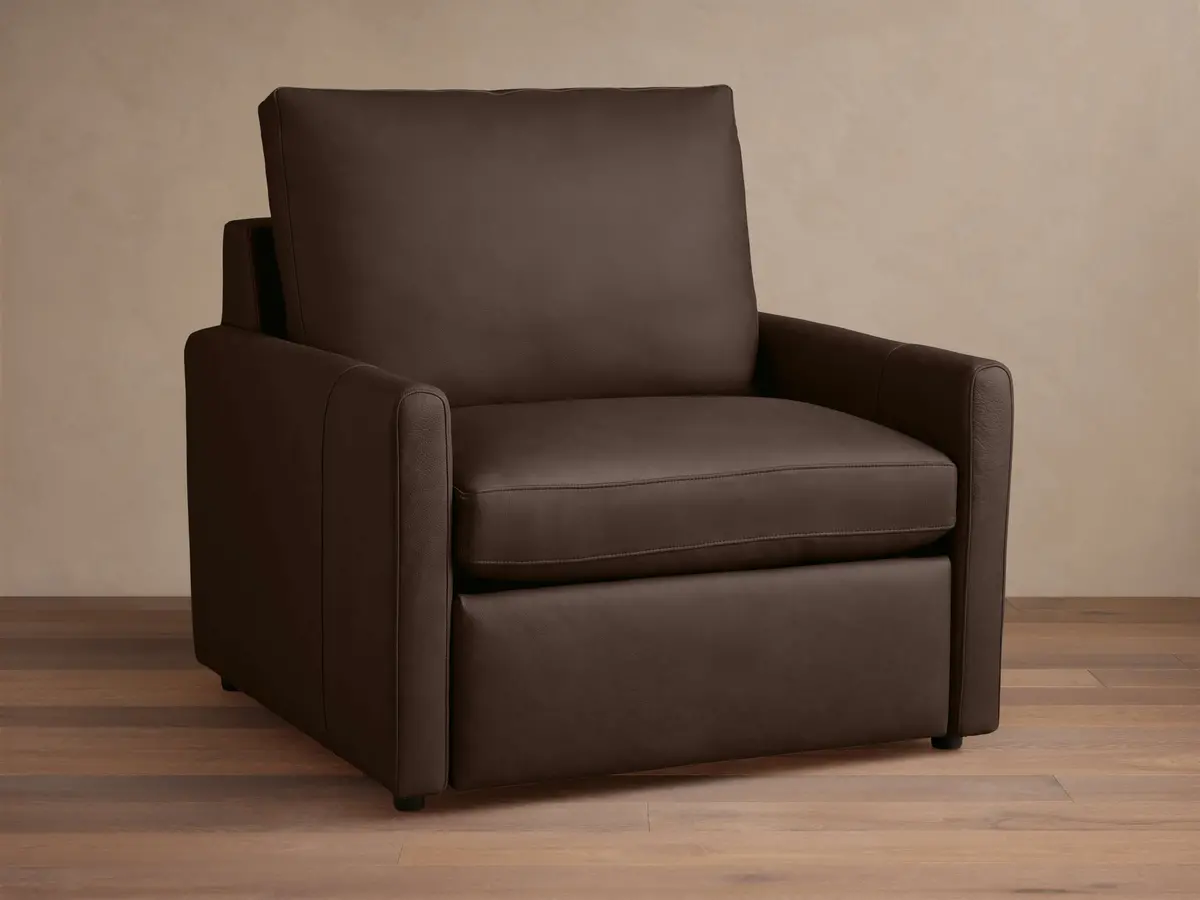 Kipton Slim Arm Leather Motion Recliner 1