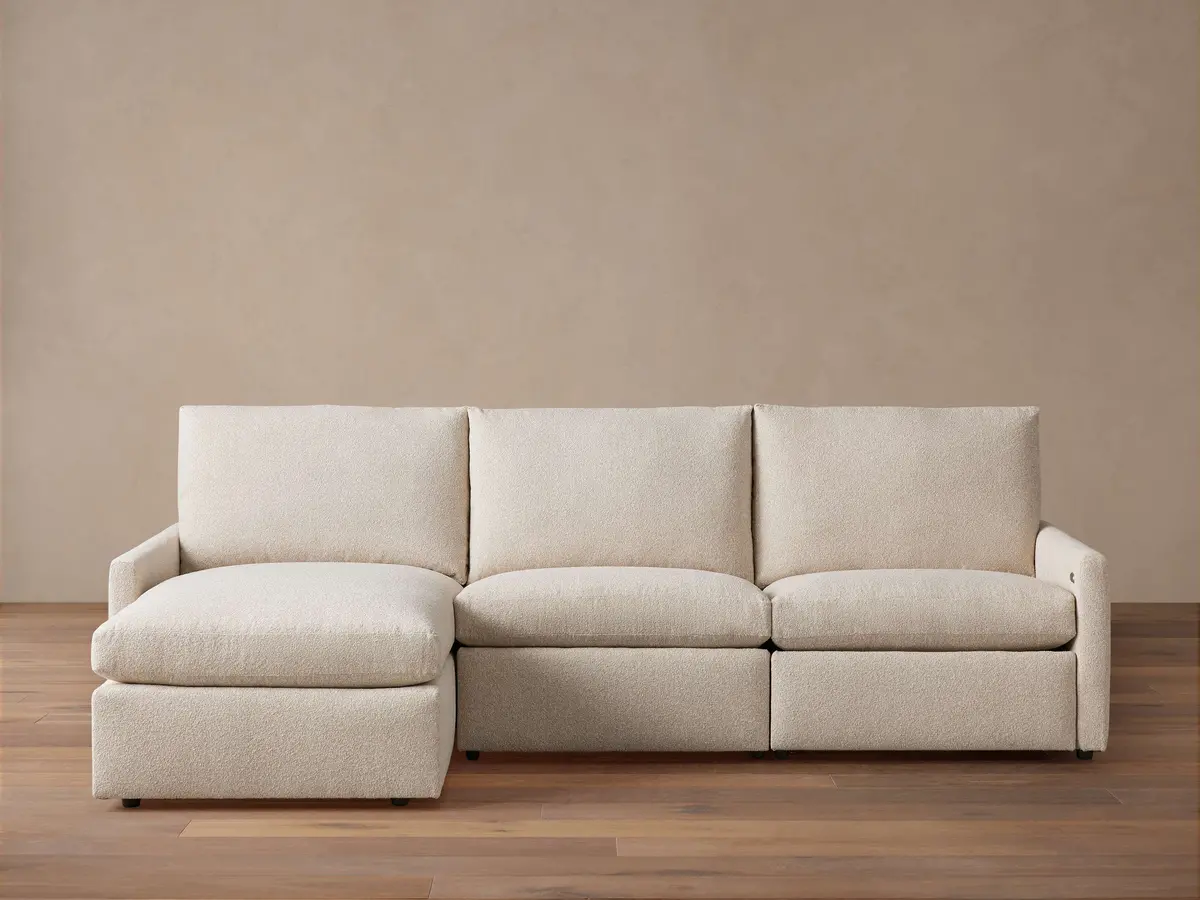 Kipton Slim Arm Three-Piece Motion Chaise Sectional 1