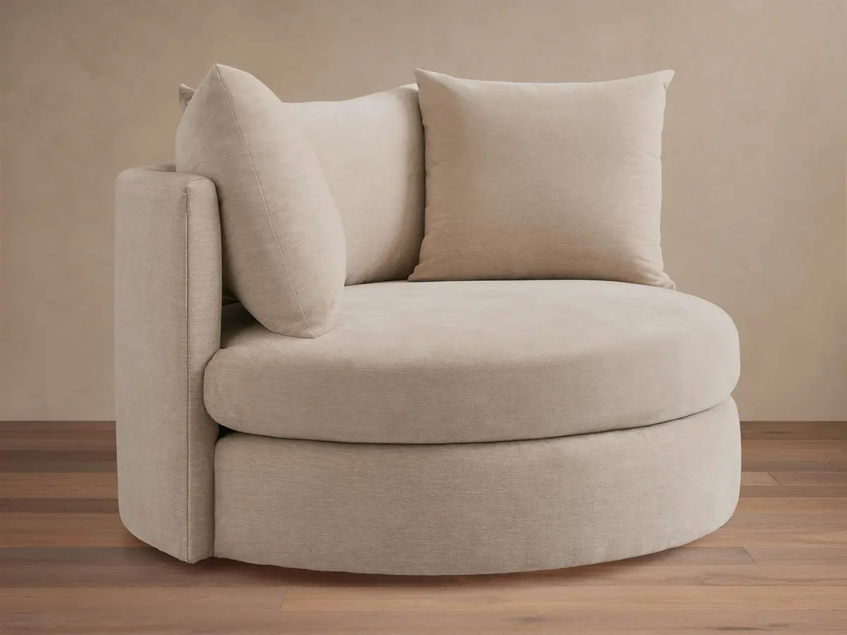 Kipton Slim Arm Oversized Swivel Chair 1