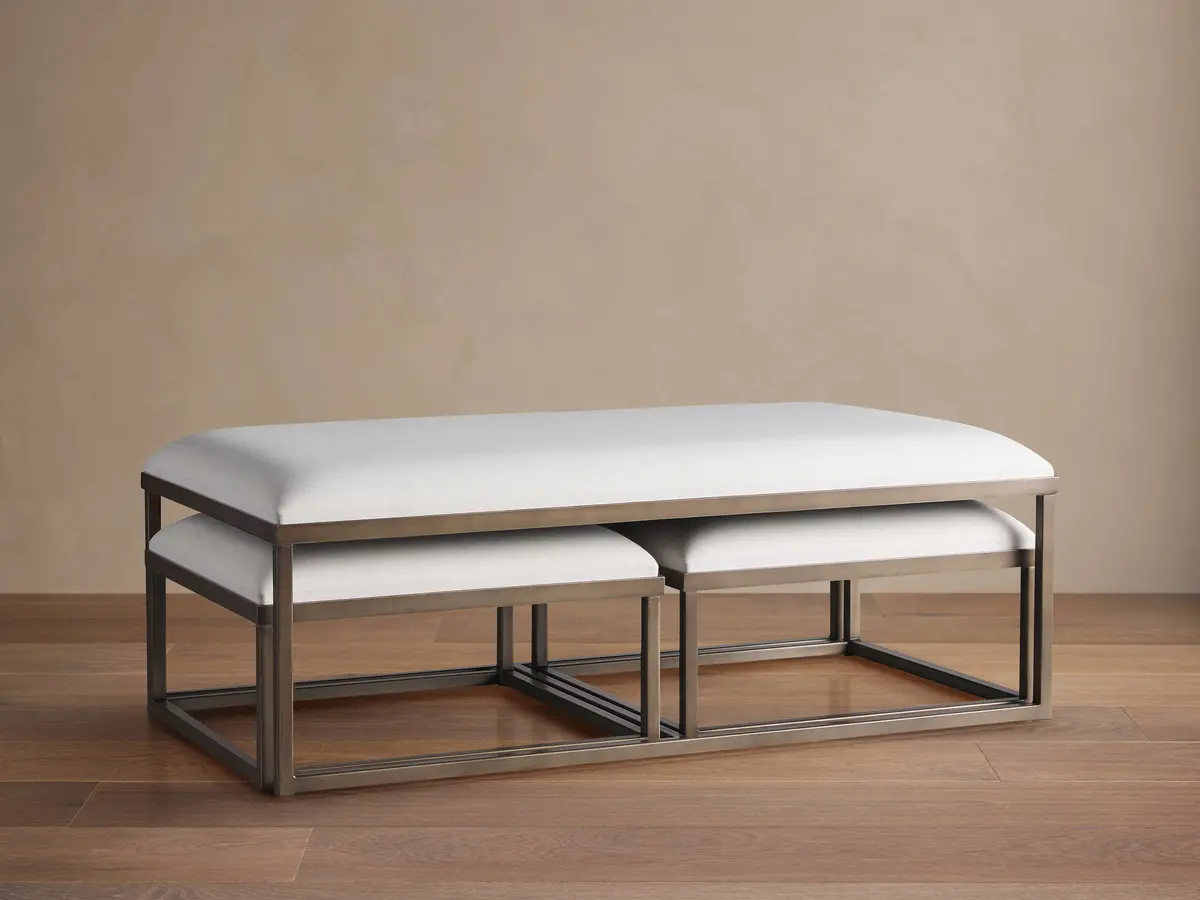 Palmer Upholstered Nesting Ottoman 1