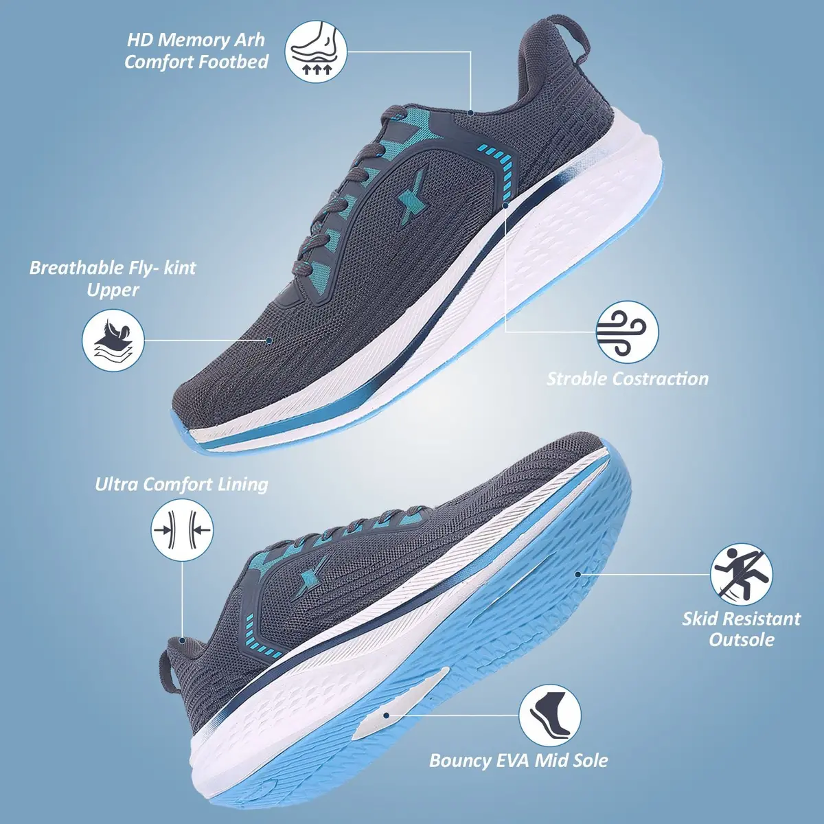 Sparx Shoes For Men Sm 9089 3