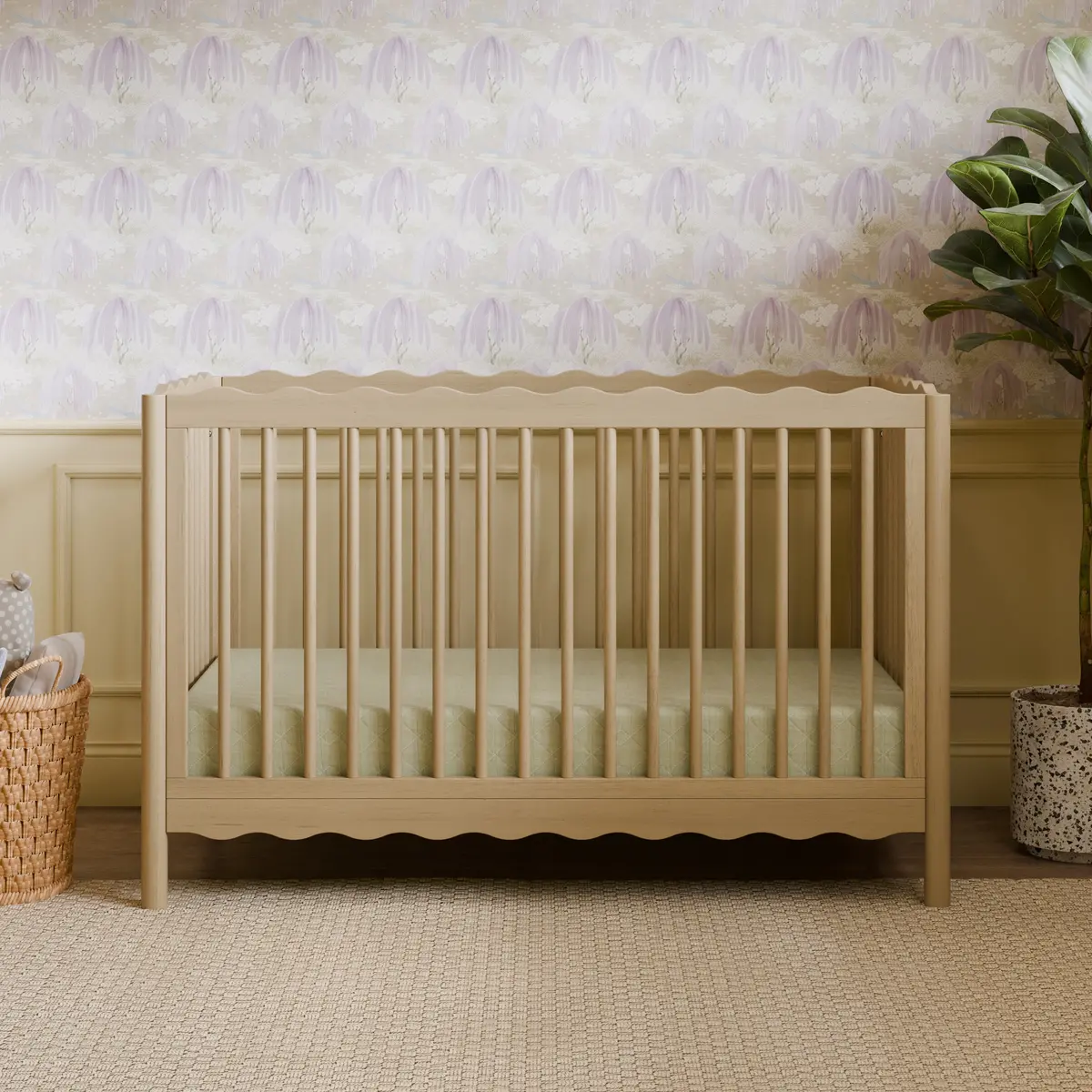 Swell 4-In-1 Convertible Crib With Toddler Bed Conversion Kit - Retail Exclusive 1
