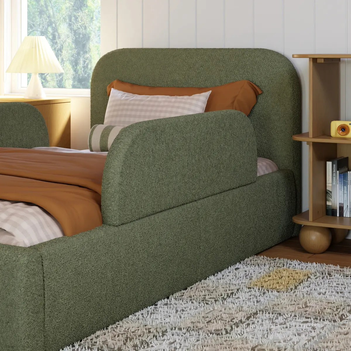 Upholstered Twin/Full Bed Guardrail 1
