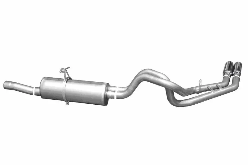Gibson Cat-Back Dual Exhaust System – Stainless Steel, 2.5In Diameter, For 1999–2004 Ford F-250 Super Duty 6.8L Lariat 1