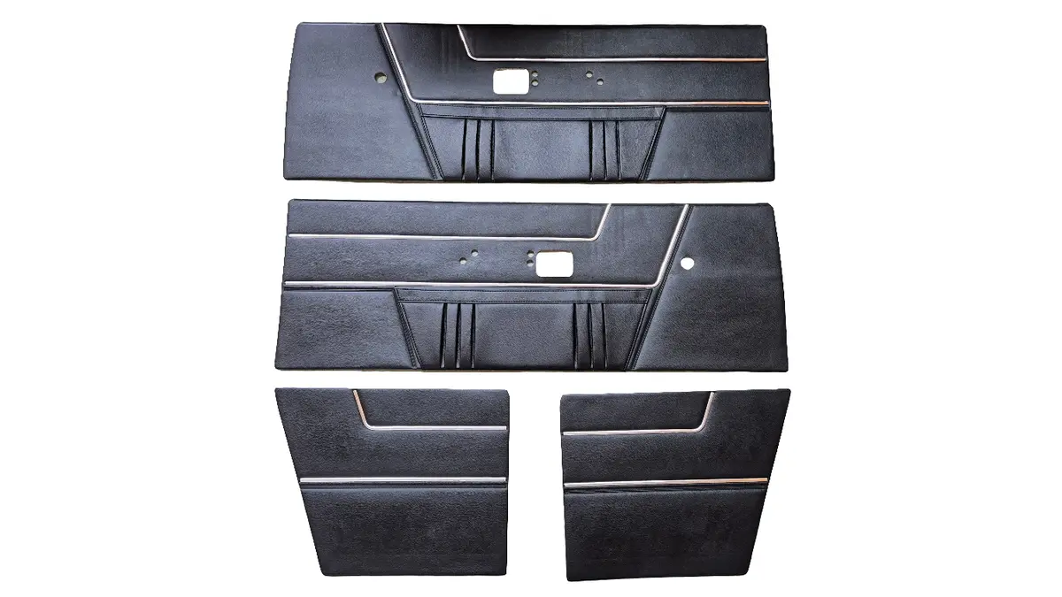 D6503-C Mopar 1969 Barracuda Fastback Deluxe Style Door Panel Set 1