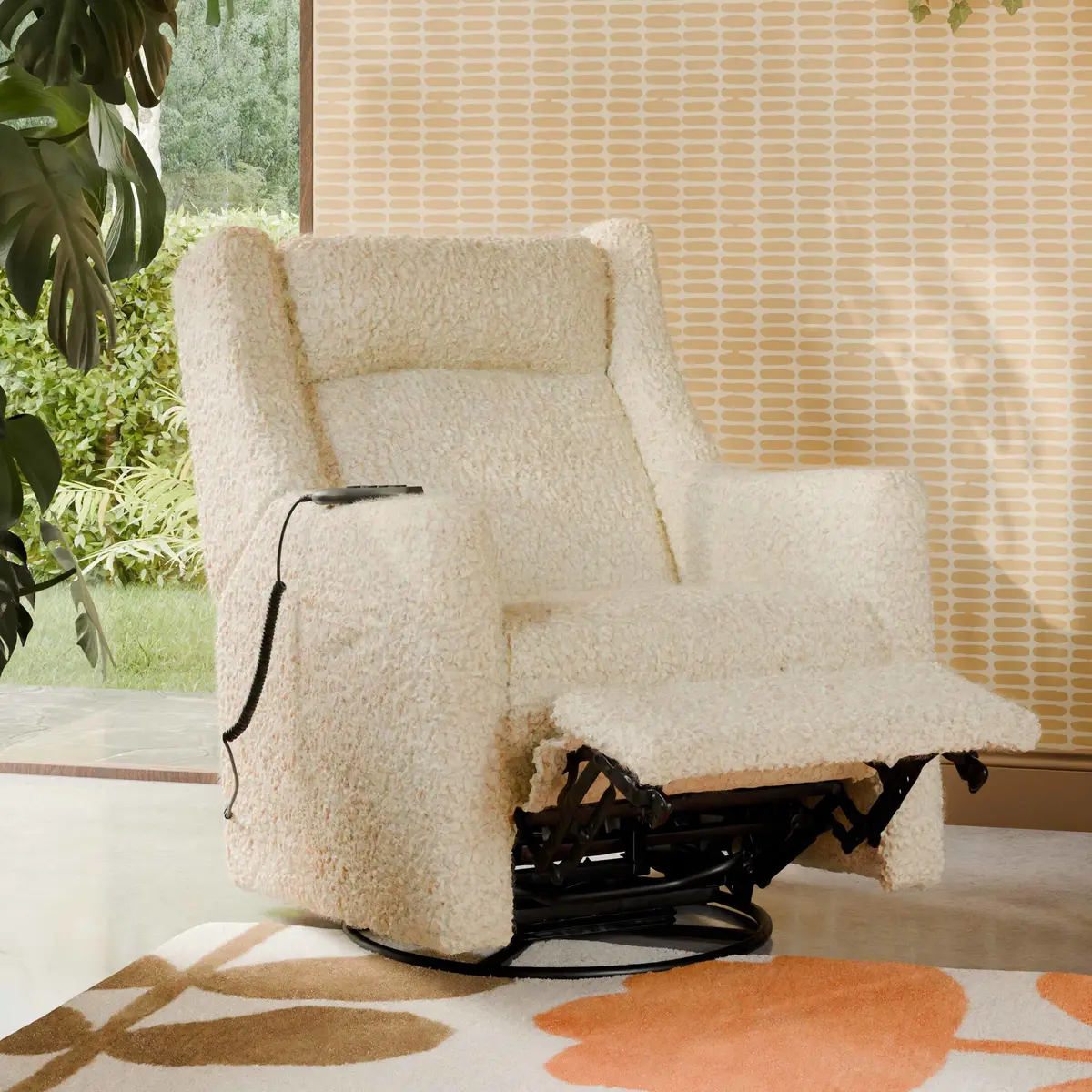 Kiwi Deluxe Power Recliner And Swivel Glider With Heat And Massage 1