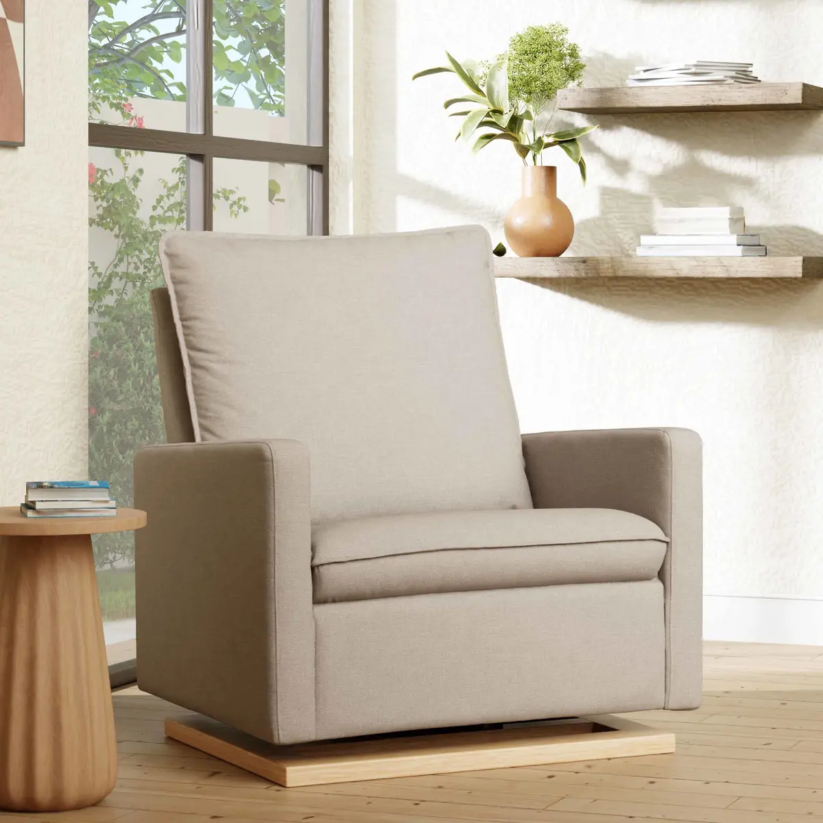 Cali Pillowback Chair And A Half Glider In Eco-Performance Fabric | Water Repellent & Stain Resistant 1