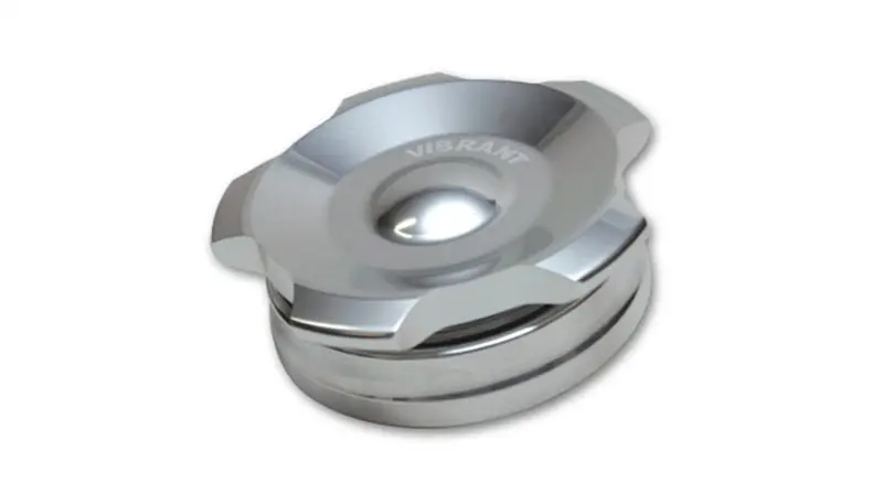 Vibrant Aluminum Weld Bungs — 2" Od, Polished Cap With O-Ring, Threaded For Exhaust Fabrication 1