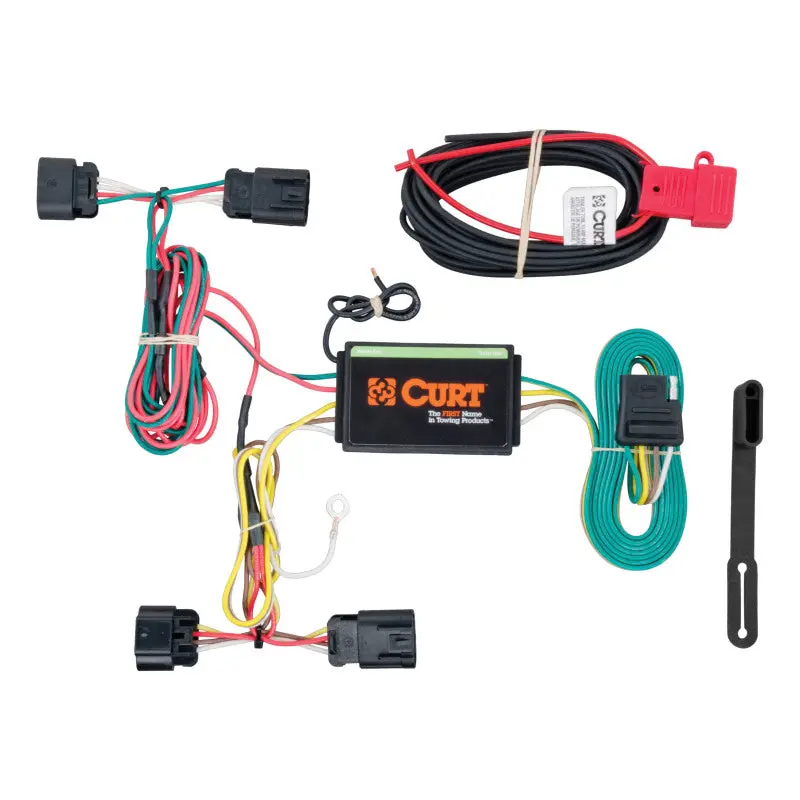 Curt Custom Vehicle Wiring Harness – 4-Way Flat Trailer Connector, Designed For 2011–2014 Chrysler 200 1