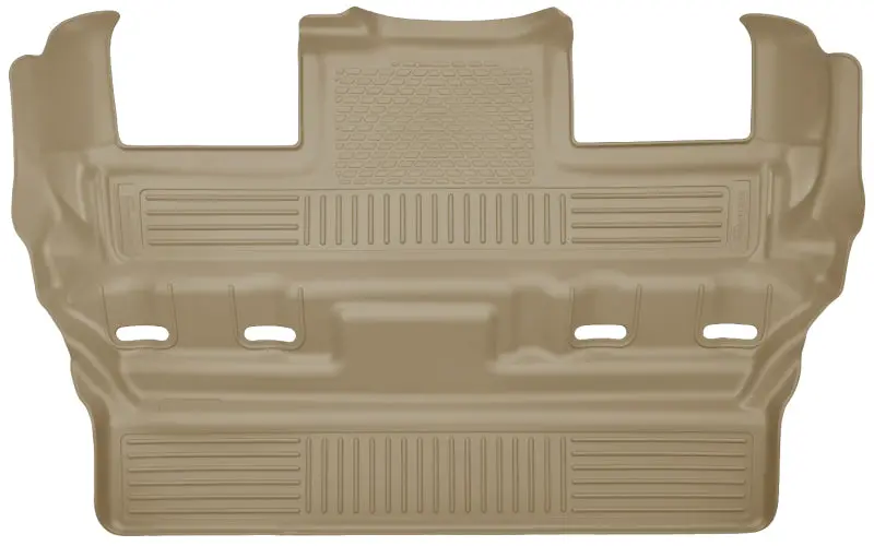 Husky Liners Weatherbeater Floor Mats – Tan, Third-Row Bucket Seat Fitment For 2015 Gm Escalade/Tahoe/Yukon 1
