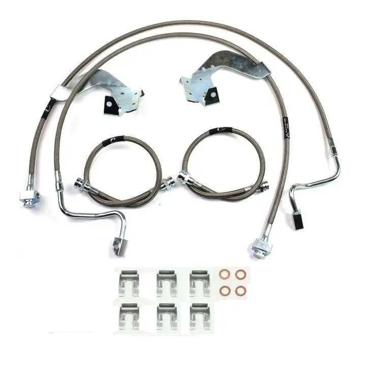 Ford 05-16 F250 F350 Stainless Steel Braided Brake Lines 1