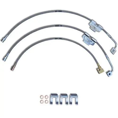 Ford F250 F350 Stainless Steel Braided Brake Lines 99-04 1