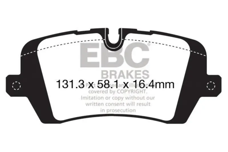 Ebc Yellowstuff Rear Brake Pads For 2013+ Land Rover Range Rover 3.0L Supercharged 1