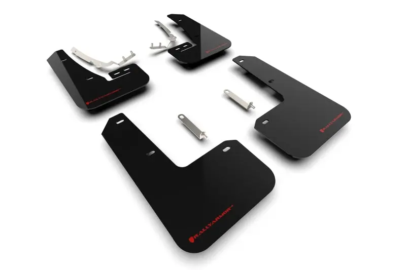 Rally Armor Black Mud Flaps With Red Logo For Volkswagen Golf Gti/R Mk8 1