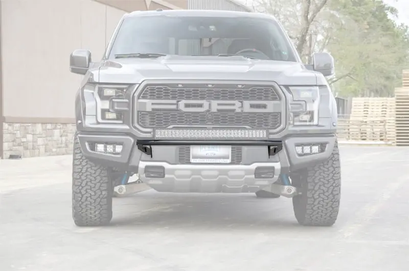 N-Fab Gloss Black Light Bar Mount — Multi-Mount Design For 2017 Ford Raptor 1