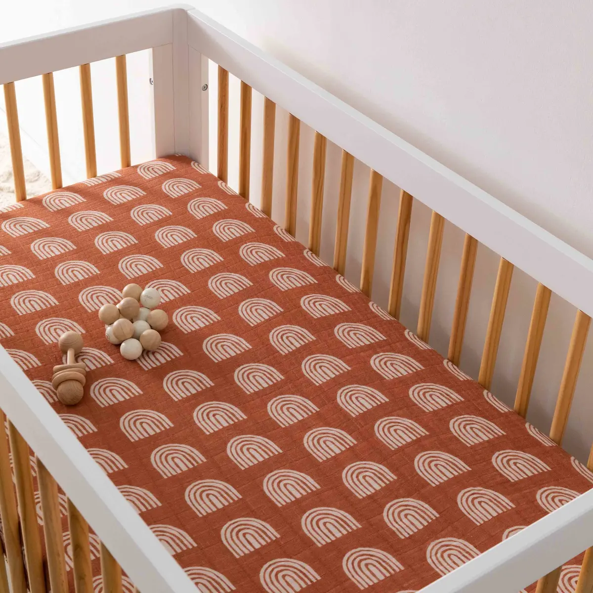Crib Sheet In Gots Certified Organic Muslin Cotton 1