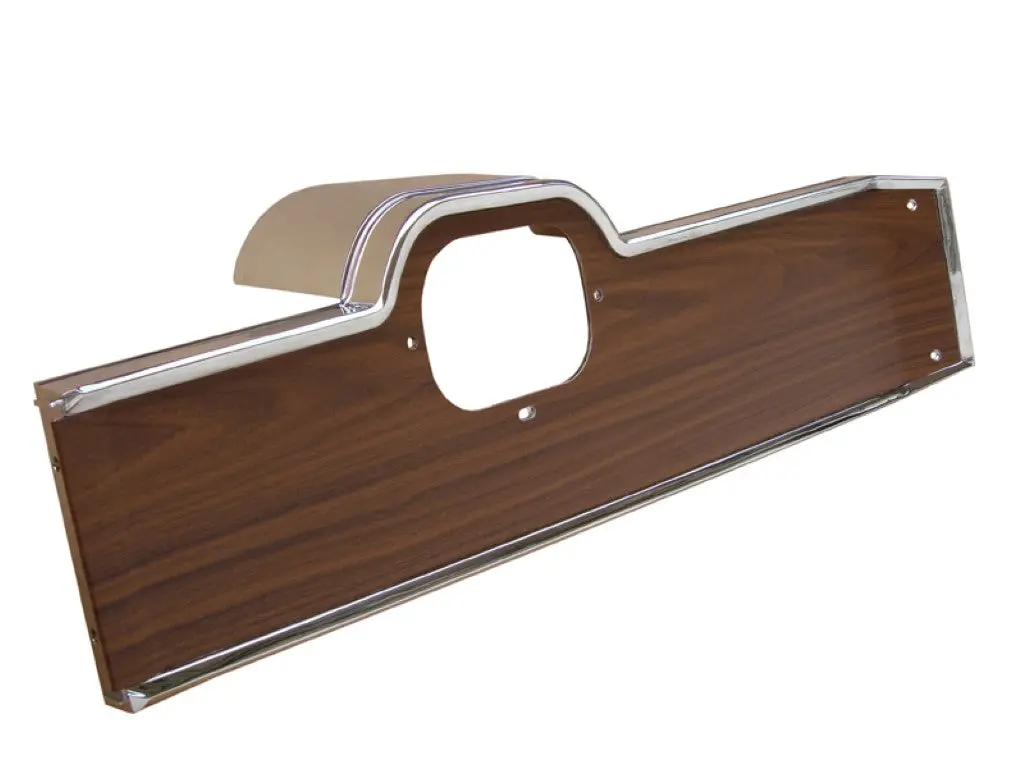 Gto67-131 Gm 1967 Pontiac Lemans And Gto 4 Speed Console Woodgrain Top Plate 1