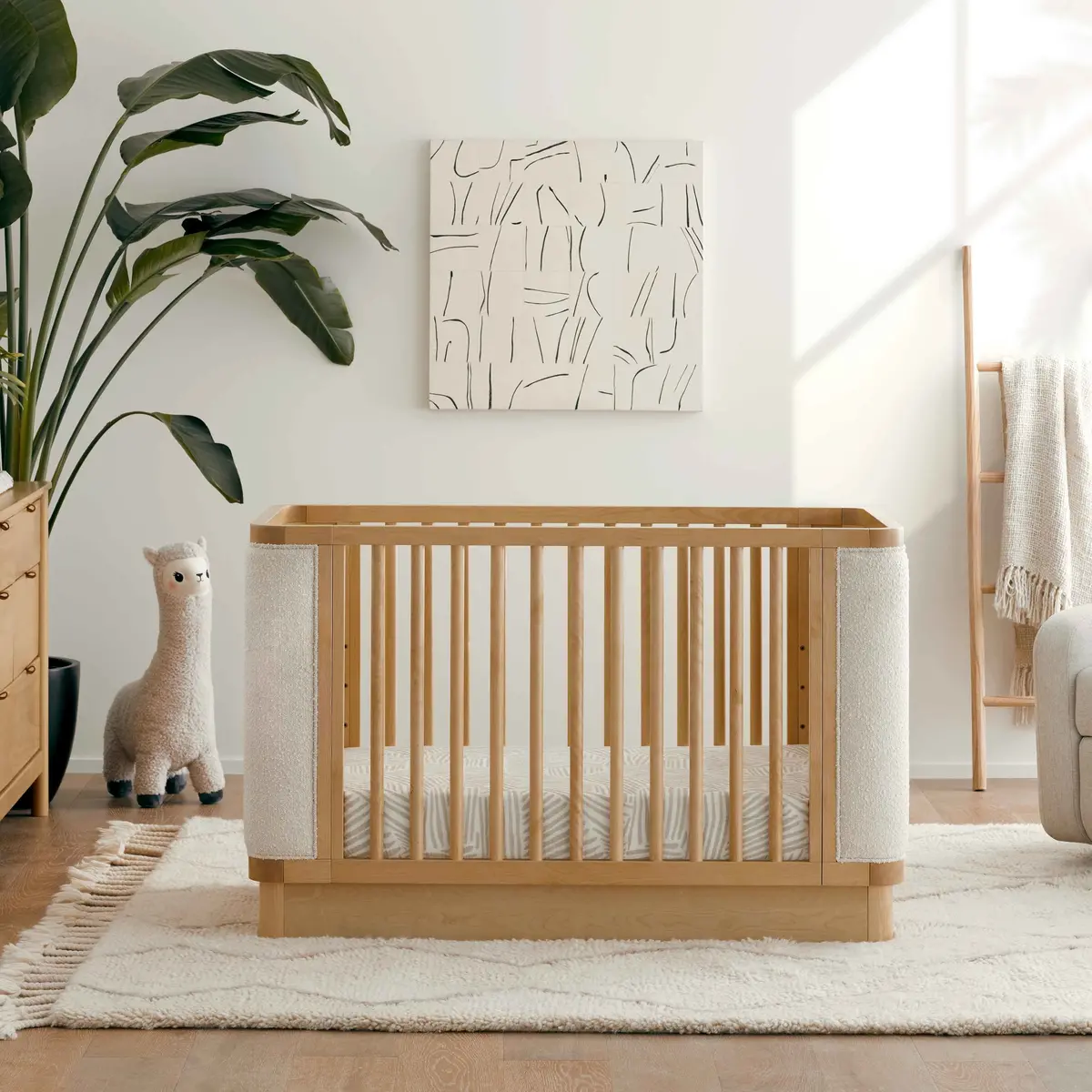 Bondi Boucle 4-In-1 Convertible Crib 1