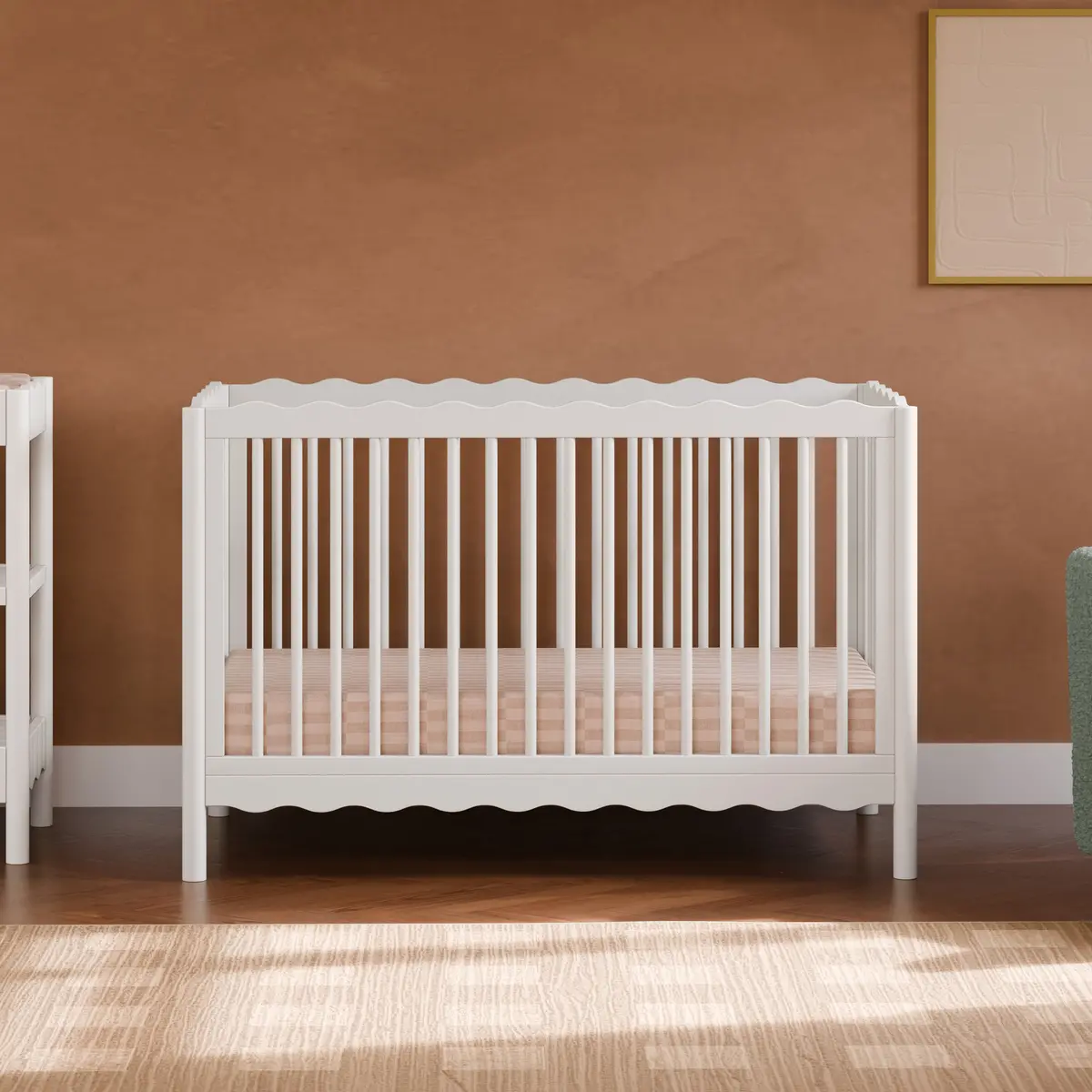 Swell 4-In-1 Convertible Crib With Toddler Bed Conversion Kit 1