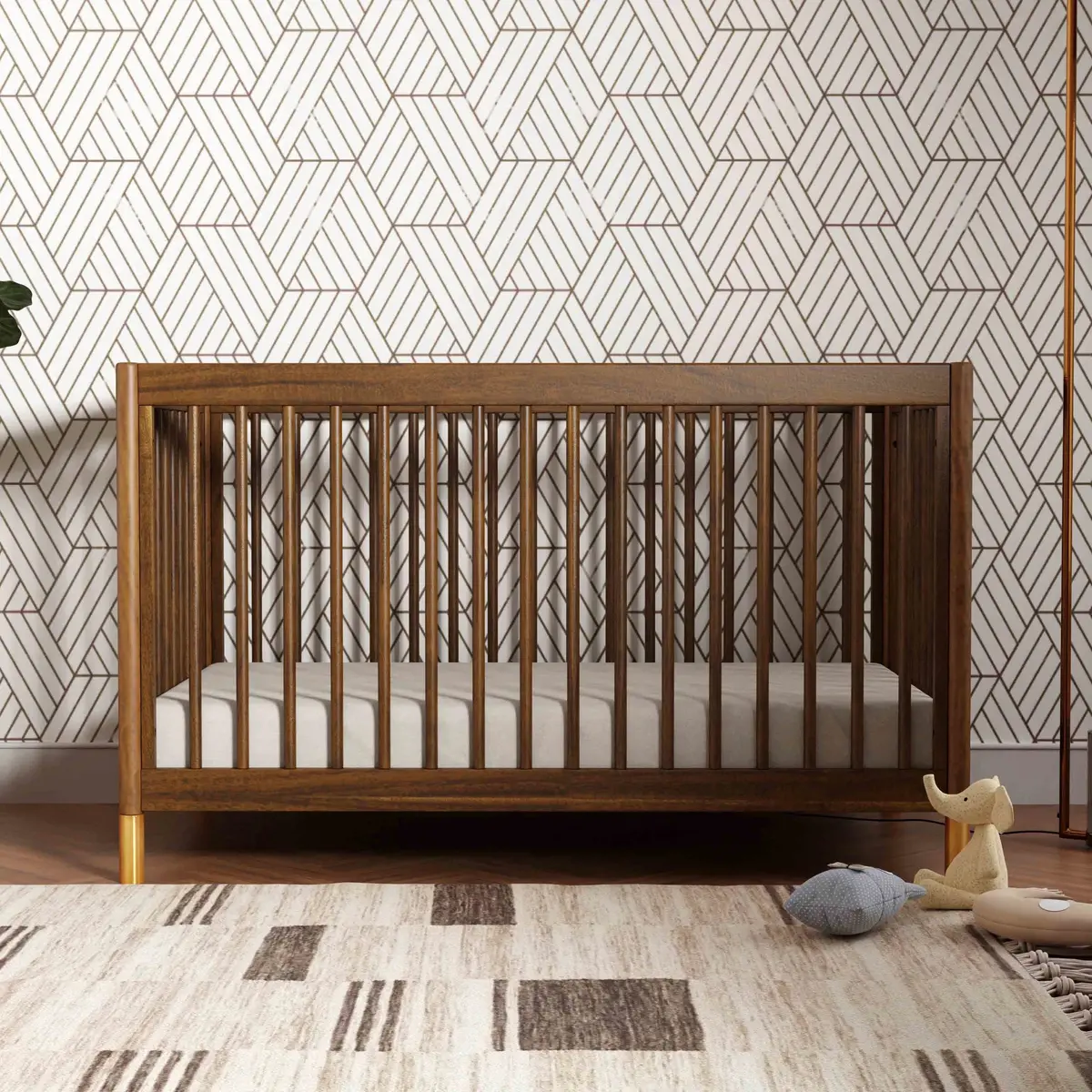 Gelato 4-In-1 Convertible Crib With Toddler Bed Conversion Kit 1