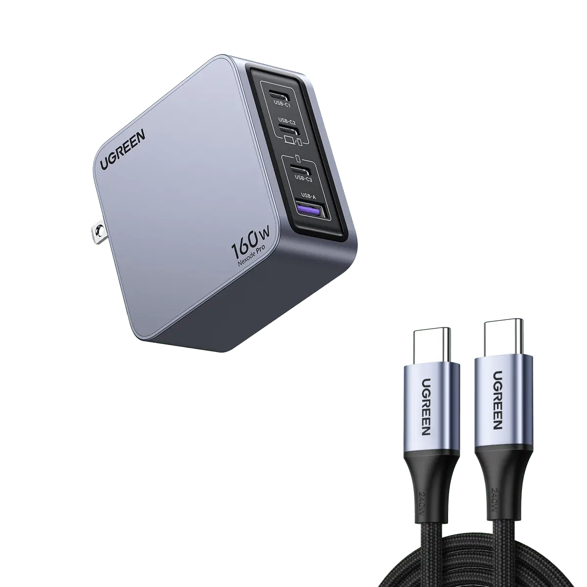 Nexode Pro 160W Iphone Charger + 240W 6Ft Usb-C Cable 1