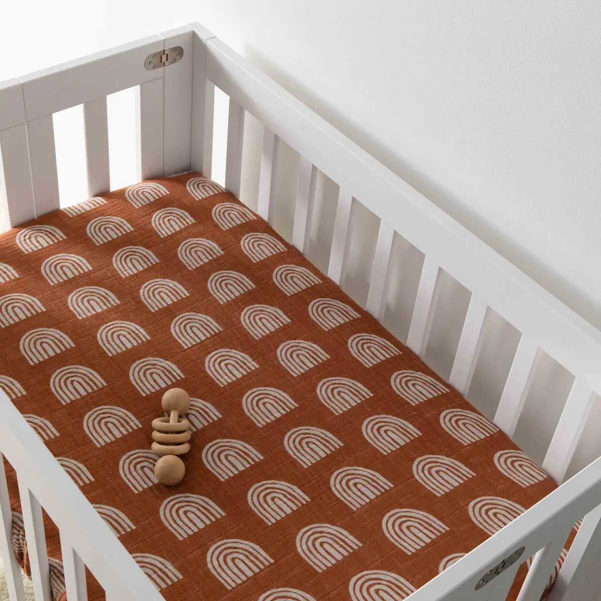 Mini Crib Sheet In Gots Certified Organic Muslin Cotton 1