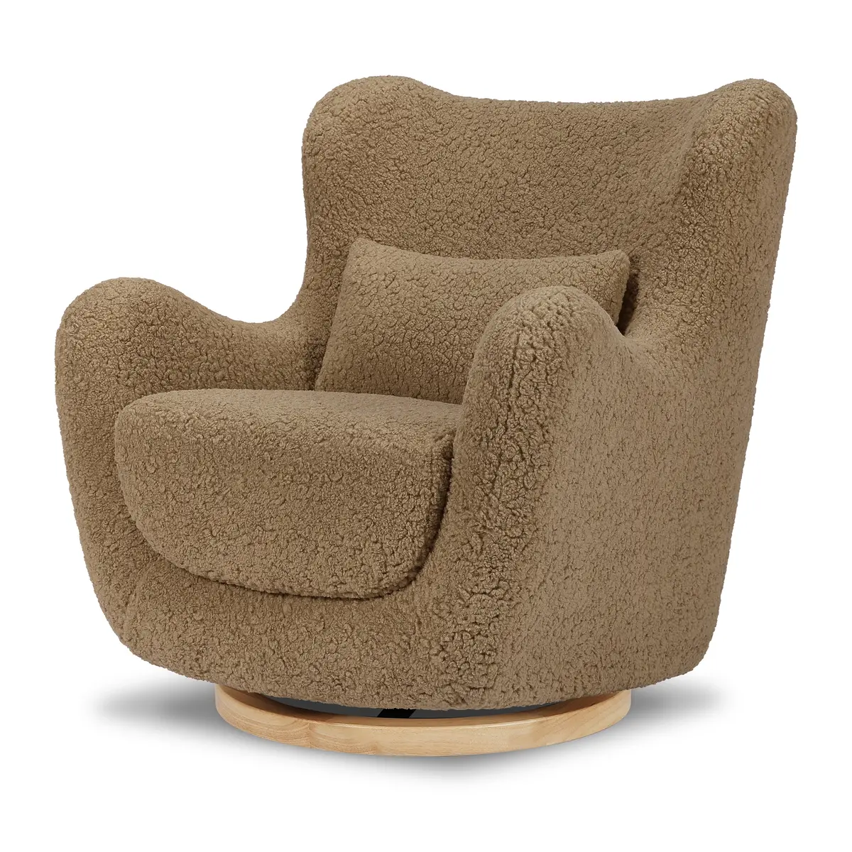 Solstice Swivel Glider In Shearling 1