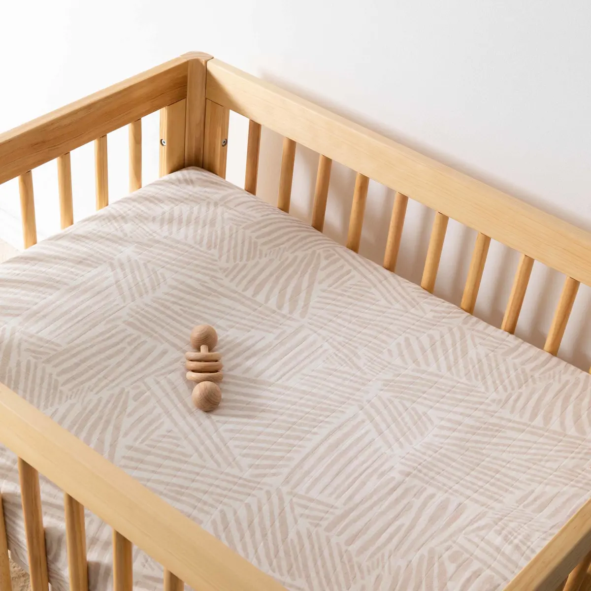 All-Stages Midi Crib Sheet In Gots Certified Organic Muslin Cotton 1