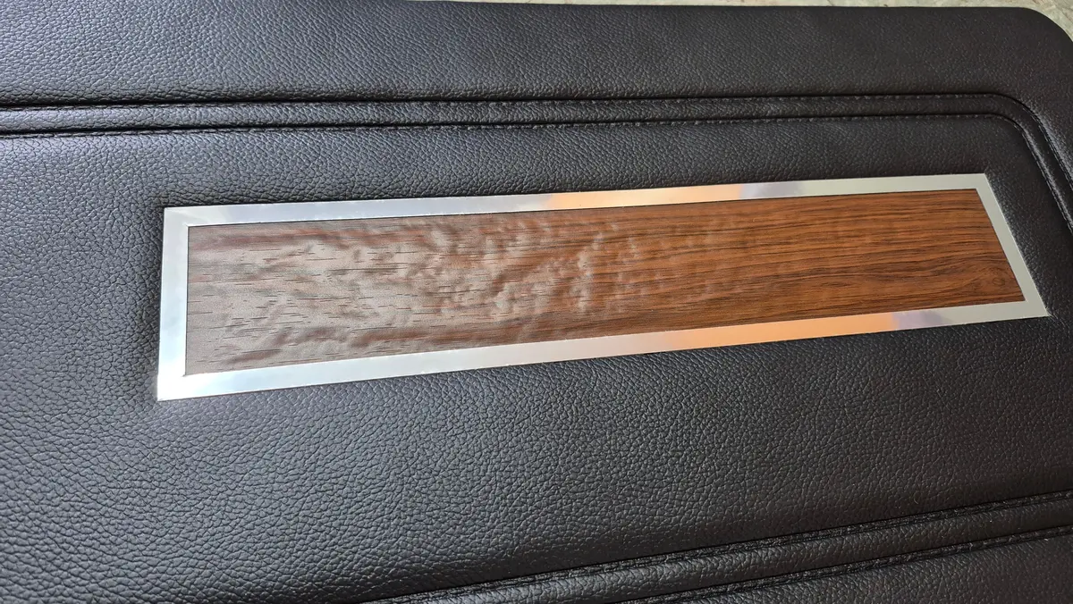 1971 Duster 340 And Demon Woodgrain Deluxe Style Front Driver Side Door Panel Only 2