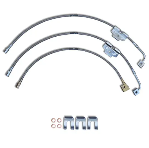 Ford Excursion Stainless Steel Braided Brake Line Kit 1