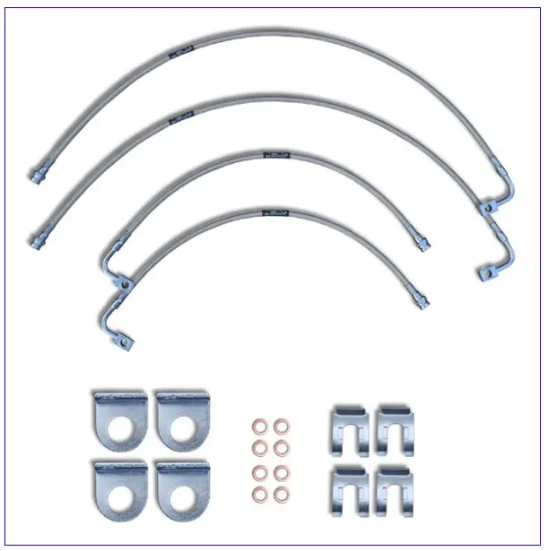 Jeep Jk Wrangler Braided Stainless Brake Lines 2007-2018 1