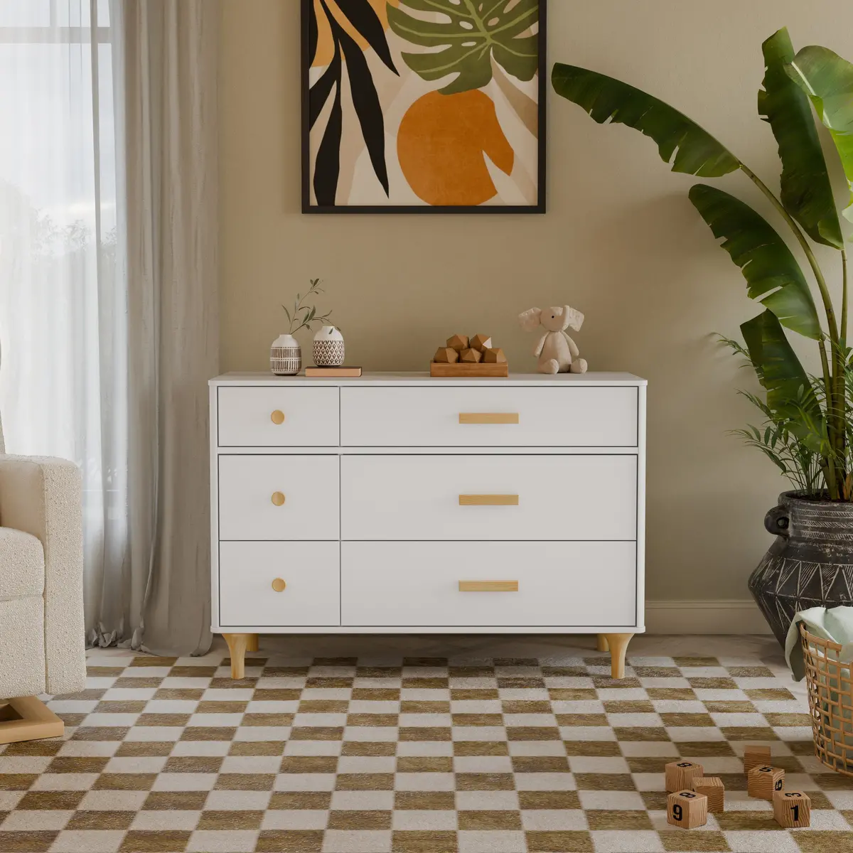 Lolly 6-Drawer Assembled Double Dresser 1