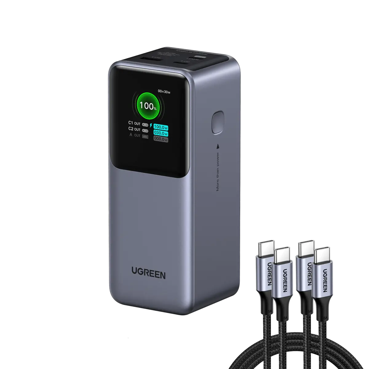 Ugreen 130W Power Bank With Usb-C Cable 1