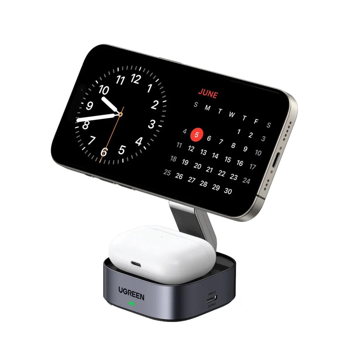 Ugreen 2-In-1 Foldable Wireless Fast Charging Station 1