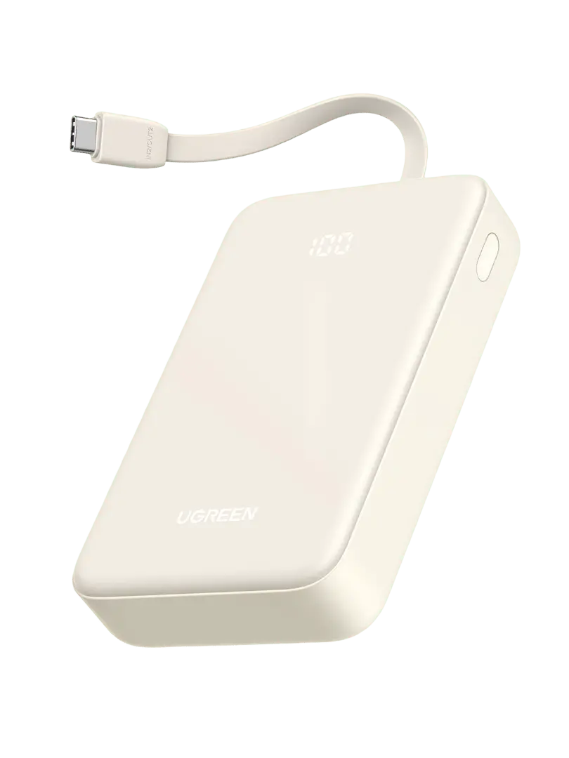 Ugreen 20000Mah 22.5W Power Bank Portable Battery With Built-In Usb C Cable 1