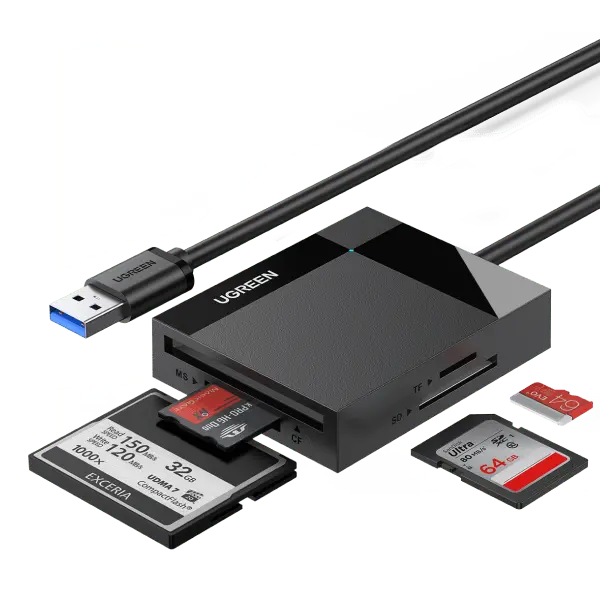 Ugreen 4-In-1 Usb 3.0 Sd/Tf Card Reader 1