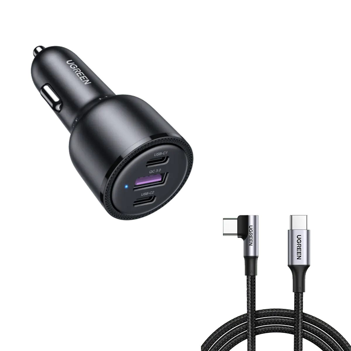 Ugreen 69W Usb C Car Charger Bundle 1