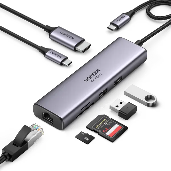 Ugreen 7-In-1 4K Hdmi Usb C Hub 1