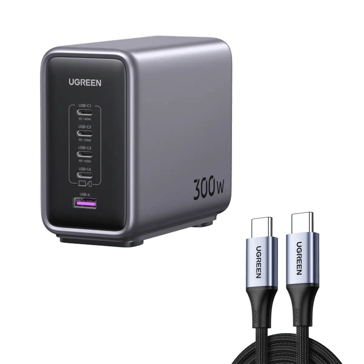 (Bundle) Nexode 300W Charger + 240W Usb-C Cable 1