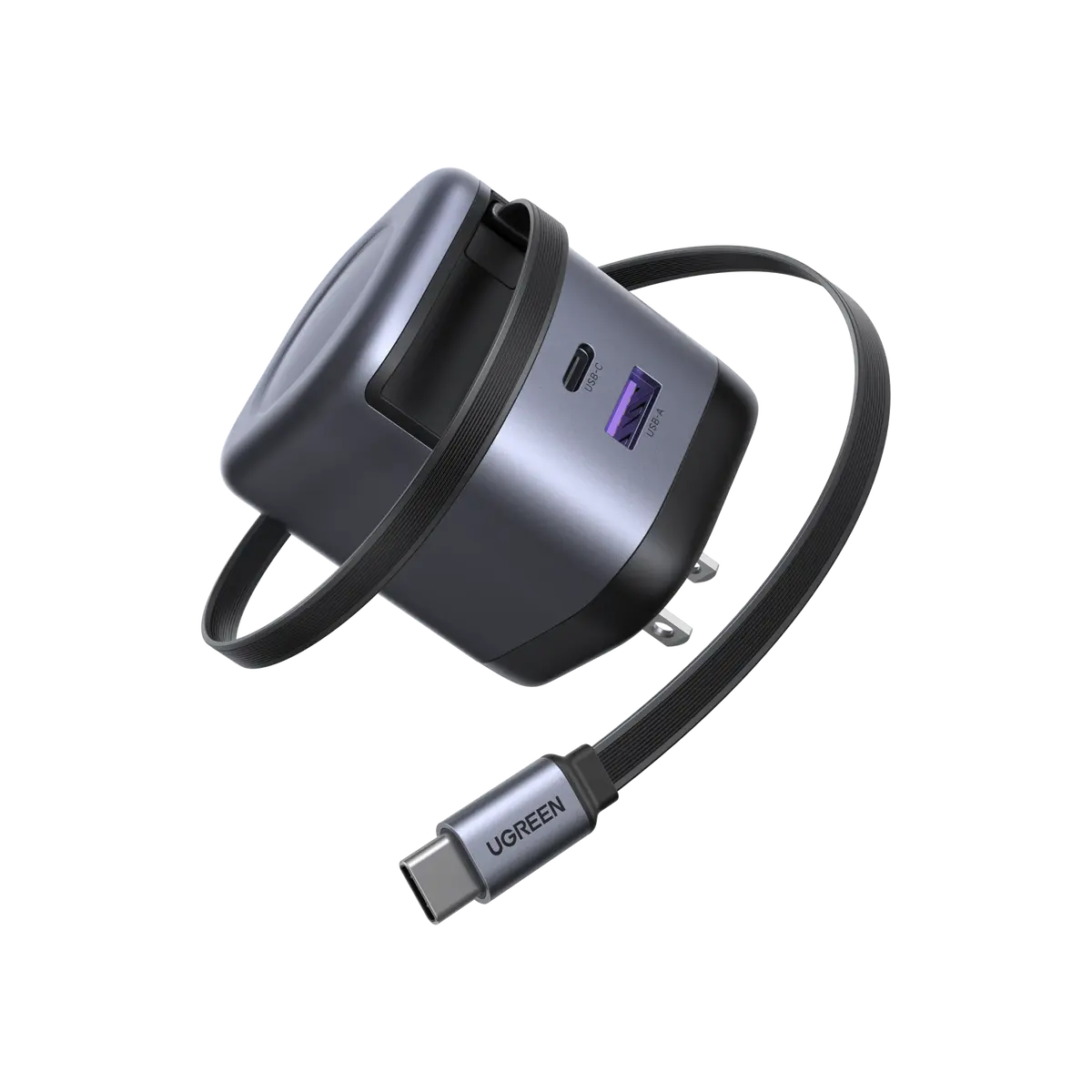 Ugreen Nexode 65W Charger With Retractable Usb-C Cable 1