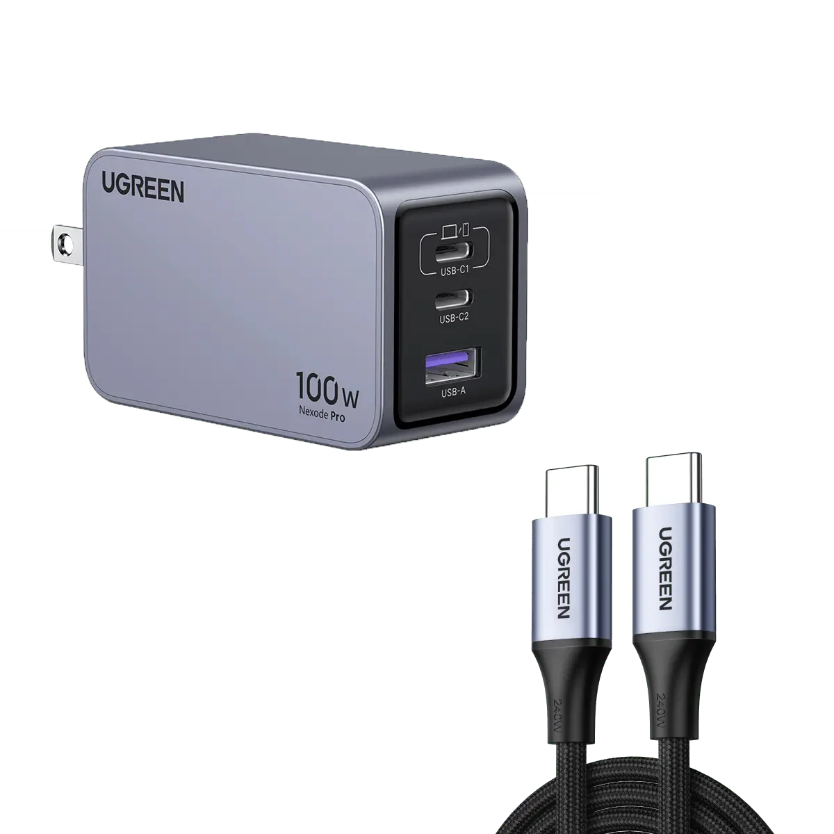 Ugreen Nexode Pro 100W 3-Port Gan Fast Iphone Charger 2