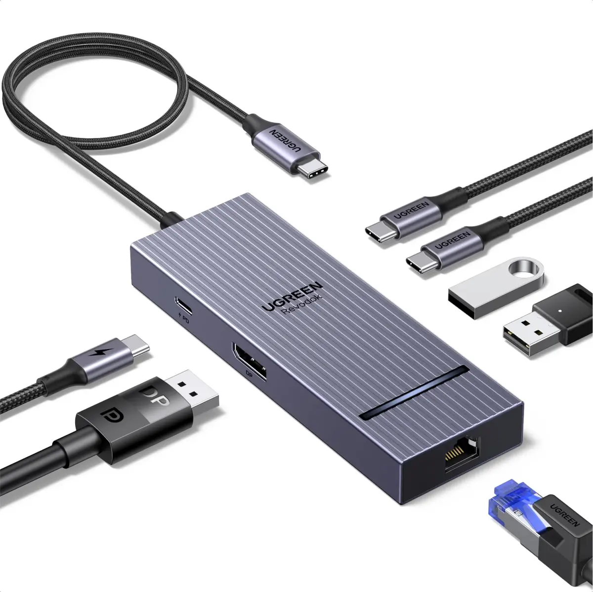 Ugreen Revodok Pro Usb-C Hub (7-In-1,  4K60hz, 100W Pd) 1