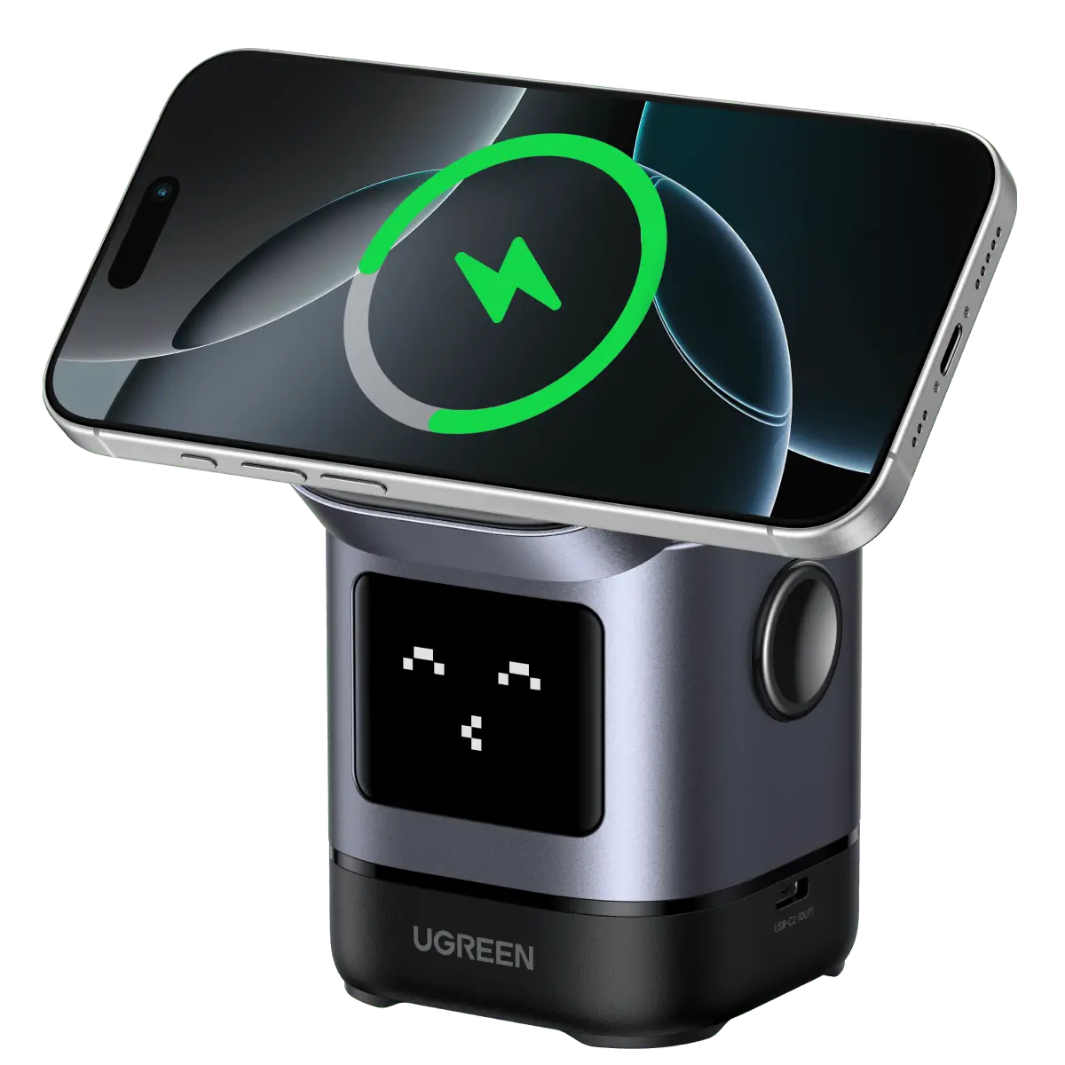 Ugreen Uno 2-In-1 Magnetic Wireless Charger 15W 1