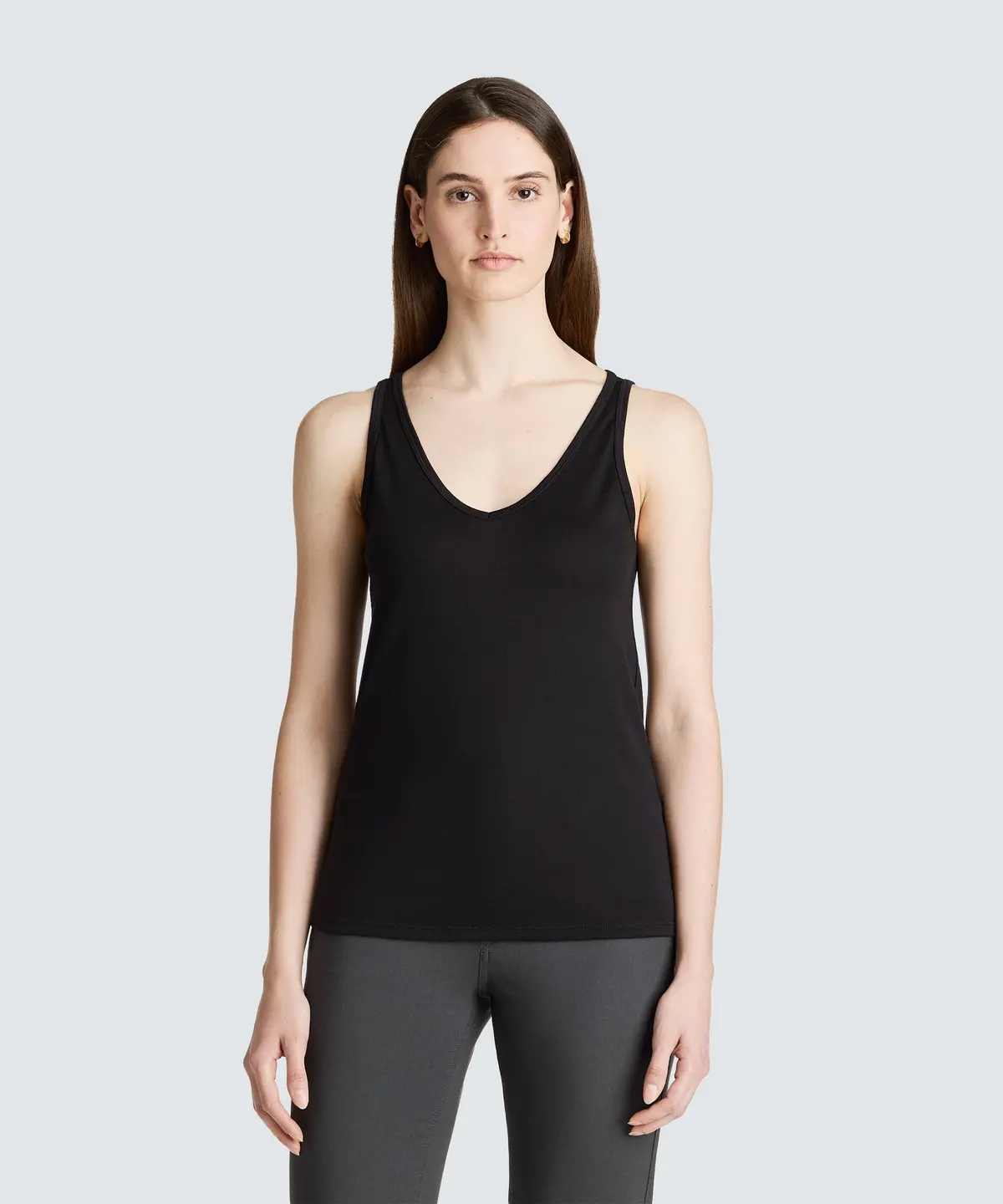 Women's Relaxed Merino V-Neck Tank 1
