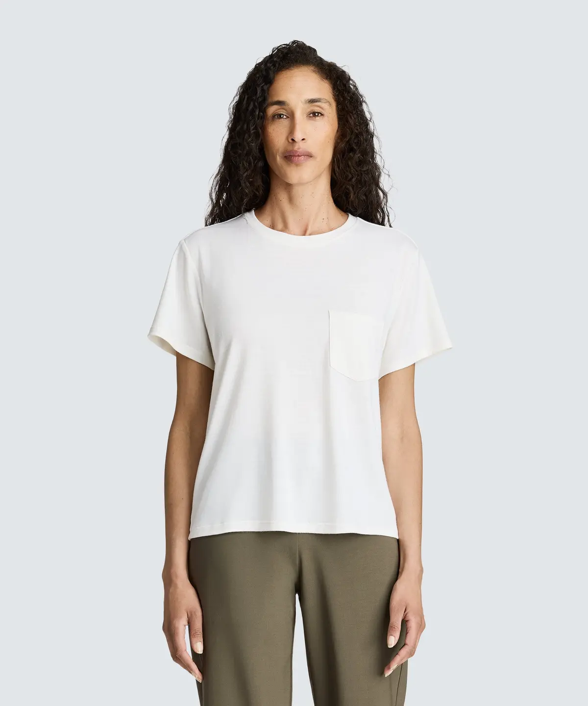 Women's Merino Boxy Pocket Tee 11