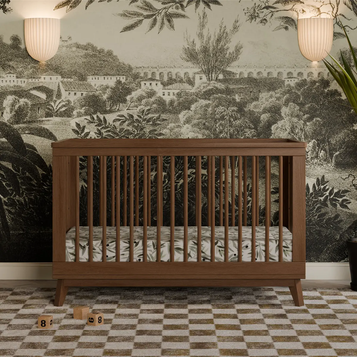 Scoot 3-In-1 Convertible Crib With Toddler Bed Conversion Kit 1