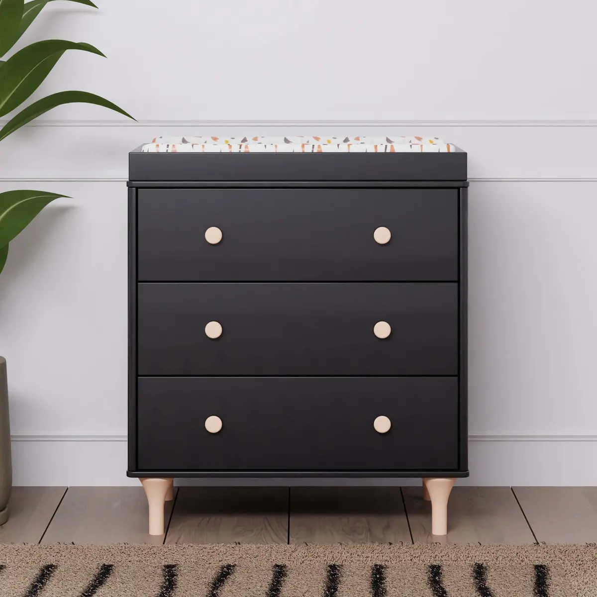 Lolly 3-Drawer Changer Dresser With Removable Changing Tray 1