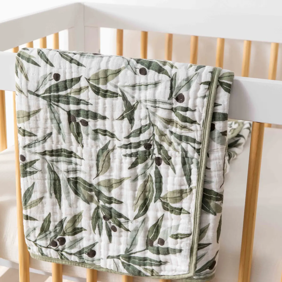 Quilt In 3-Layer Gots Certified Organic Muslin Cotton 1