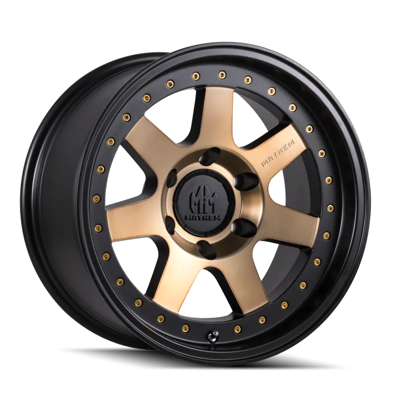 Mayhem 8300 Prodigy 17X9 / 6X139.7 Bp / -6Mm Offset / 106Mm Hub Matte Black W/ Bronze Tint Wheel 1