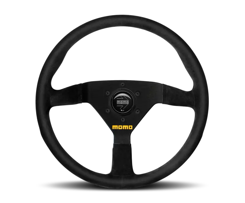 Momo Mod78 Steering Wheel – 350Mm Diameter – Black Suede Rim With Black Spokes 1